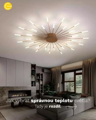 Jak vybrat správnou teplotu osvětlení? Teplé světlo (2700–3000K) vytváří útulnou atmosféru do obýváku nebo ložnice....